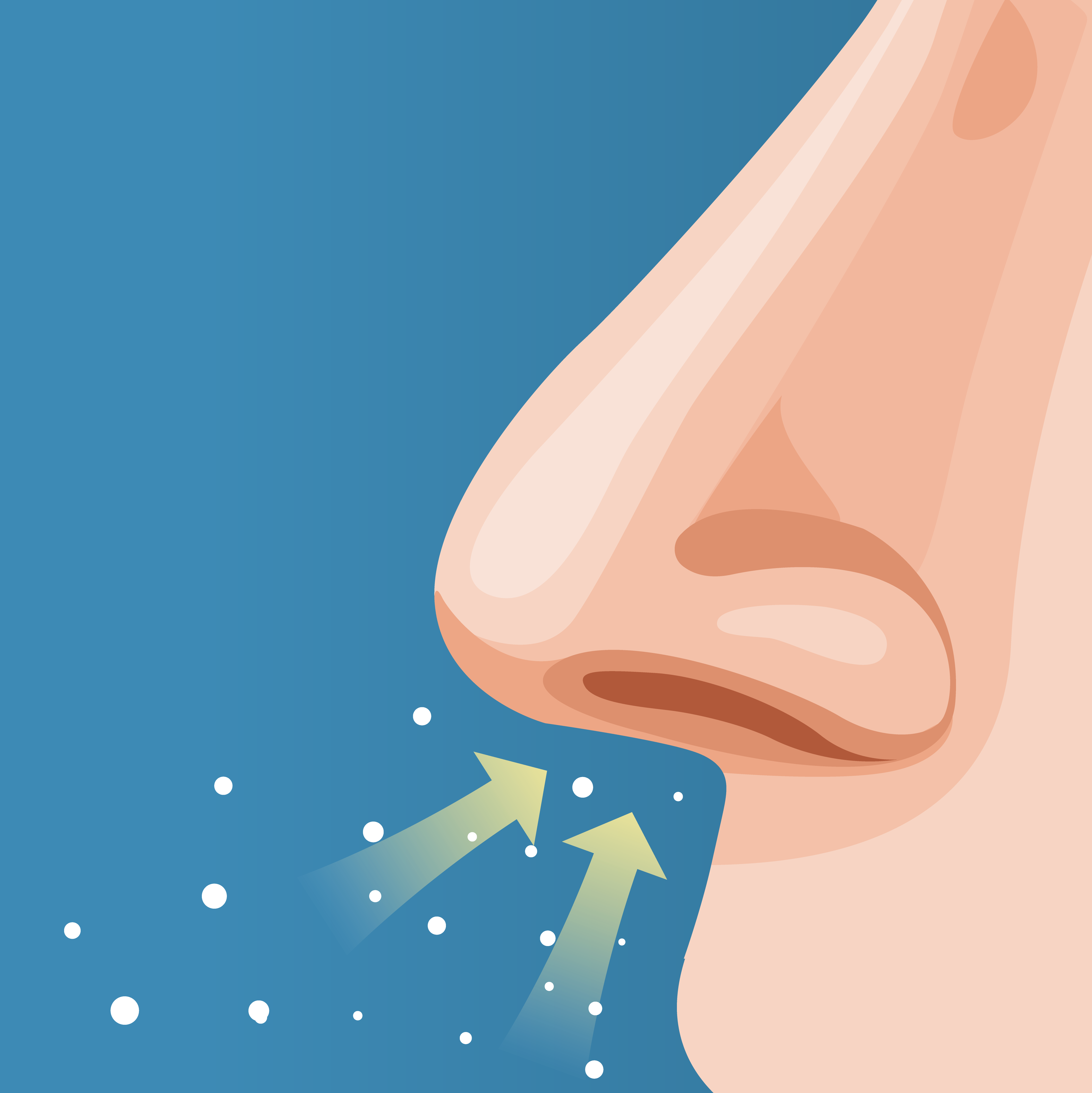 Dapat terhirup, masuk ke dalam tubuh